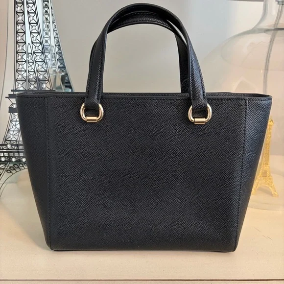 Coach Alice Small Satchel Blk/Gold EUC - Picture 2 of 9